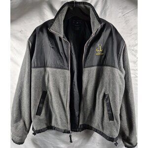 Port Authority Men's 2 Tone Grey Zip Up Mock Turtleneck "IdaNose" Jacket Size XL